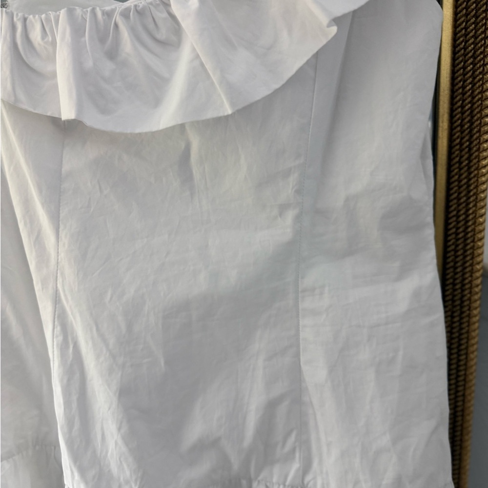 Astr One-Shoulder White Ruffle Mini Dress - Picture 9 of 11